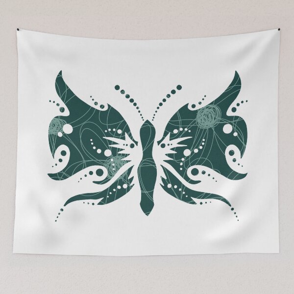 Item preview, Abstract Green Butterfly  designed and sold by raineOn.
