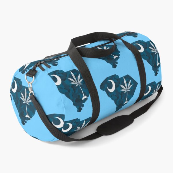 Item preview, Blue Camouflage South Carolina State Flag Stoner Parody-Marijuana Leaf designed and sold by YomeHayin.