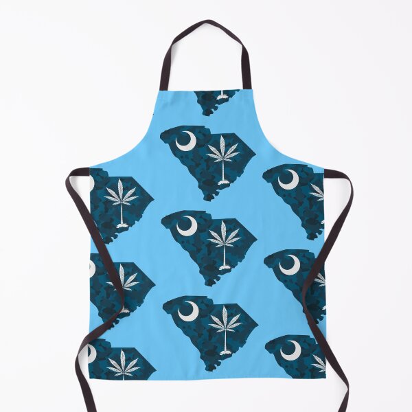 Item preview, Blue Camouflage South Carolina State Flag Stoner Parody-Marijuana Leaf designed and sold by YomeHayin.