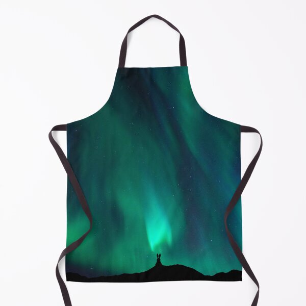 Item preview, Bunny Watching the Northern Lights designed and sold by humnoo.