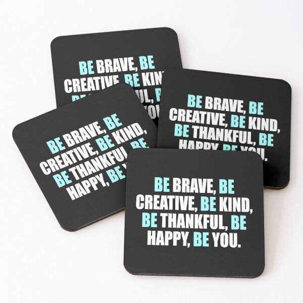 Item preview, Be brave, Be creative, Be kind, Be thankful, Be happy, Be you designed and sold by Colorfulandfun.