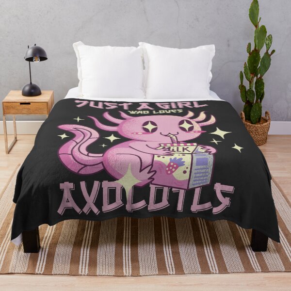 Item preview, Just A Girl Who Loves Axolotls designed and sold by NikoIllustrates.
