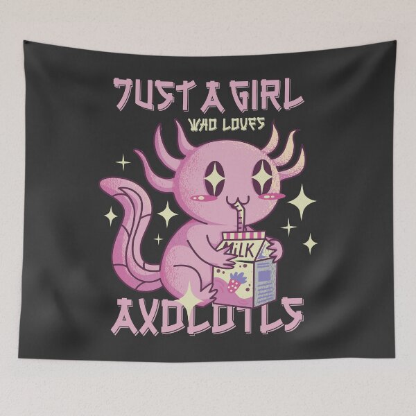 Item preview, Just A Girl Who Loves Axolotls designed and sold by NikoIllustrates.
