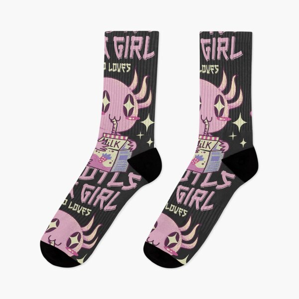 Item preview, Just A Girl Who Loves Axolotls designed and sold by NikoIllustrates.