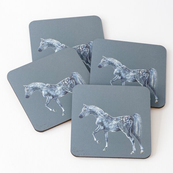 Item preview, Gray horse in apples. Beautiful horse. designed and sold by Elena Reutova.