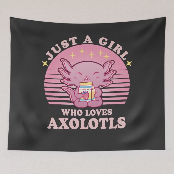 Item preview, Just A Girl Who Loves Axolotls designed and sold by NikoIllustrates.