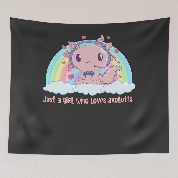 Item preview, Just A Girl Who Loves Axolotls designed and sold by NikoIllustrates.