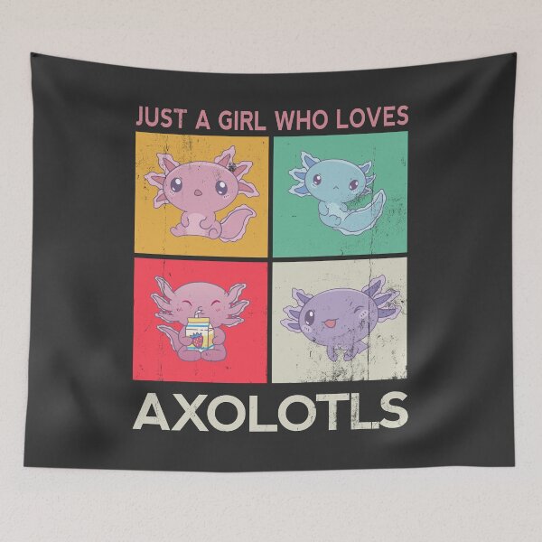 Item preview, Just A Girl Who Loves Axolotls designed and sold by NikoIllustrates.
