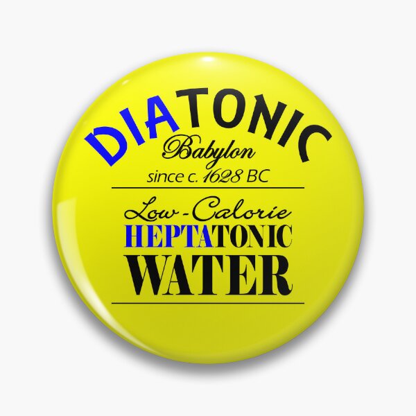 Item preview, DIATONIC - FUNNY MUSIC TONIC WATER LABEL JOKE - HUMOR designed and sold by KoolDsignsMUSIC.