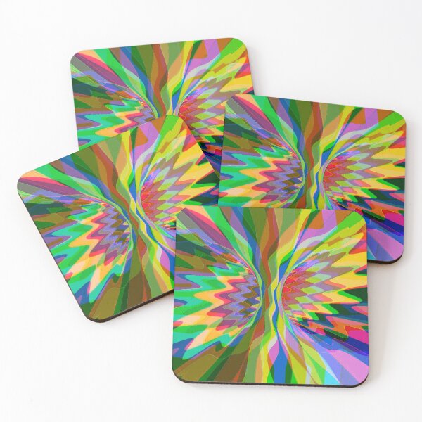 Item preview, Abstract Multicolored Twisted Fractal Split 14 designed and sold by SXW Designs.