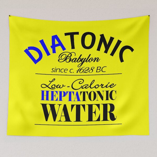 Item preview, DIATONIC - FUNNY MUSIC TONIC WATER LABEL JOKE - HUMOR designed and sold by KoolDsignsMUSIC.