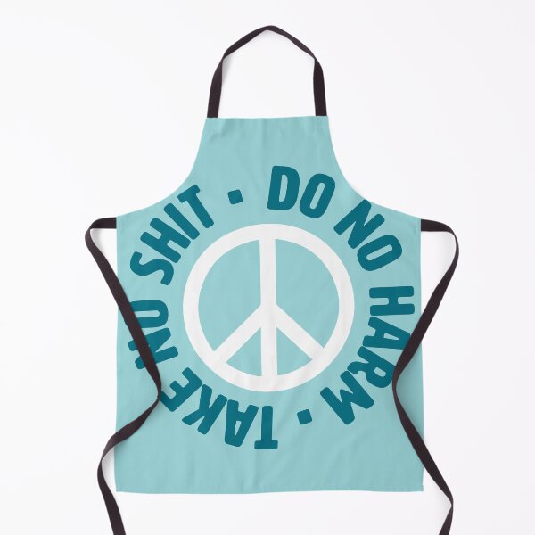 Item preview, Do No Harm, Take No Shit - Teal Peace Sign designed and sold by monsteramadness.