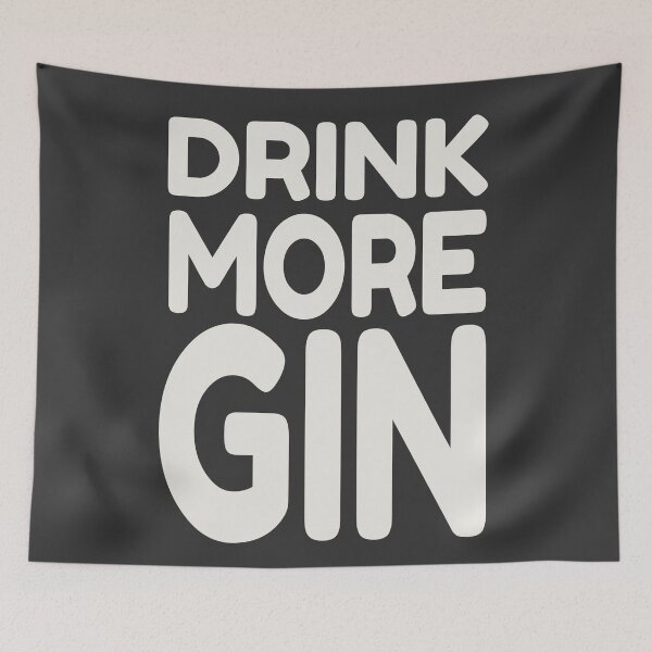Item preview, Drink More Gin designed and sold by Ayurveda Fun Store.