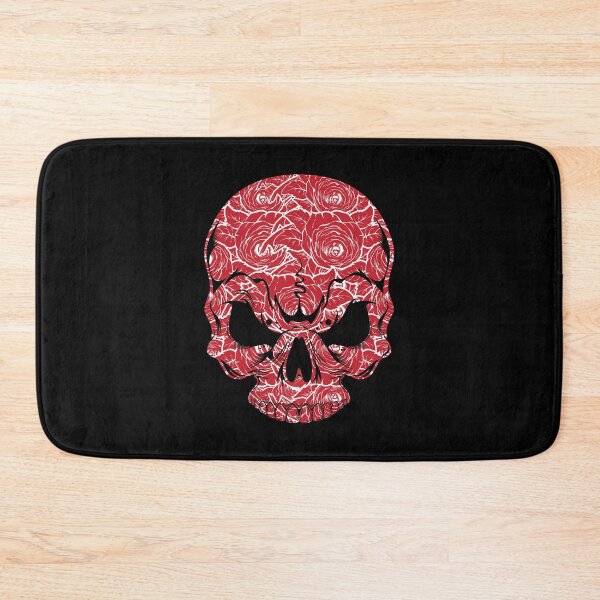 Item preview, Floral Red Skeleton skull  designed and sold by Whitetailcrafts.