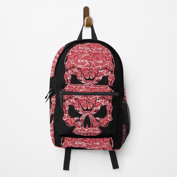 Item preview, Floral Red Skeleton skull  designed and sold by Whitetailcrafts.