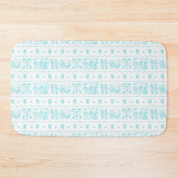 Item preview, Midcentury Butterprint Amish Folk Art in White and Turquoise Vintage Dishes designed and sold by KrisInStitches.