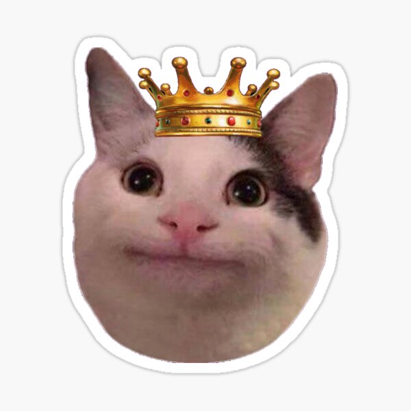 "King Beluga Cat" Sticker by mo91 | Redbubble