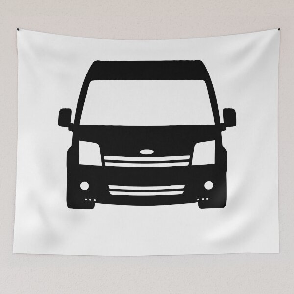 Item preview, Ford Transit Turneo Connect 2002-2009 black silhouette designed and sold by EdimDesign.