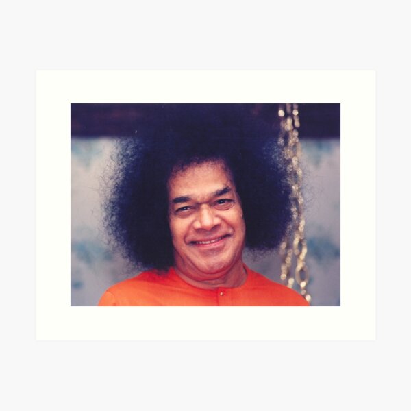 Item preview, Sathya Sai Baba Smiling Close up for Print designed and sold by sathyas-corner.