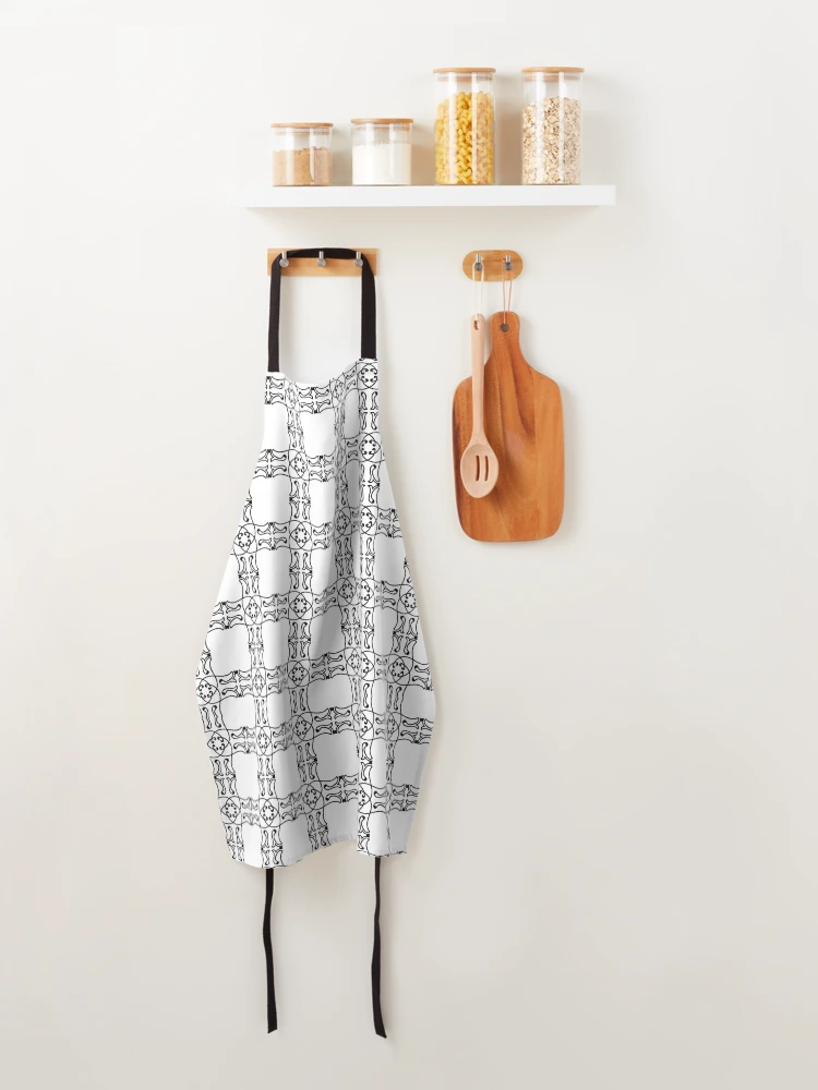 Thumbnail 4 of 6, Apron, Abstract Shape Pattern designed and sold by theredsharp.