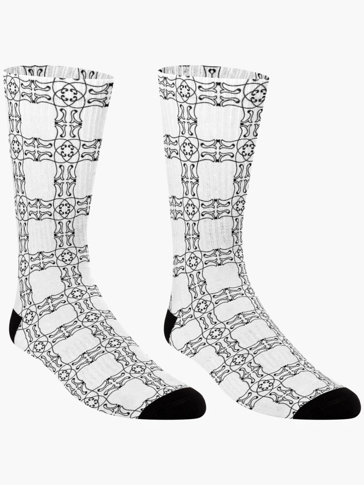 Thumbnail 3 of 5, Socks, Abstract Shape Pattern designed and sold by theredsharp.