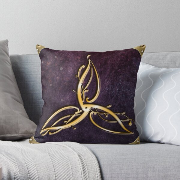 Ancient - Currant Throw Pillow
