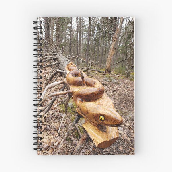 Item preview, Snake Carving on a Fallen Tree - Hancock NH designed and sold by Theophanes Avery.