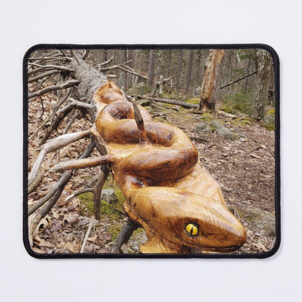 Item preview, Snake Carving on a Fallen Tree - Hancock NH designed and sold by Theophanes Avery.