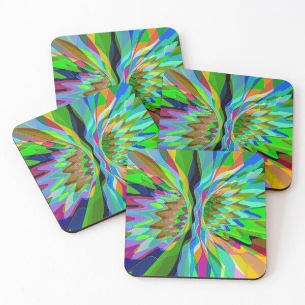 Item preview, Abstract Multicolored Twisted Fractal Split 17 designed and sold by SXW Designs.