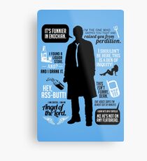 Castiel Quotes Metal Print