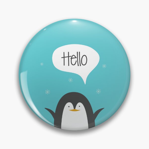 Aperçu de l'œuvre Bonjour. Pingouin drôle mignon. Notion de nouveau-né. créée et vendue par Gomolach.
