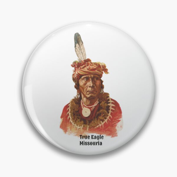 Item preview, True Eagle - Missouria - Vintage Portrait - Originally Allen & Ginter by heringa designed and sold by heringa.