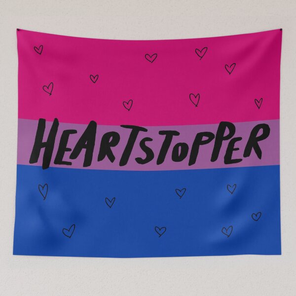 Item preview, logotipo de Heartstopper, bisexual designed and sold by Diygurugirl.