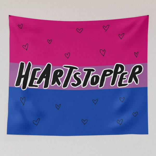 Item preview, logotipo de Heartstopper, bisexual designed and sold by Diygurugirl.