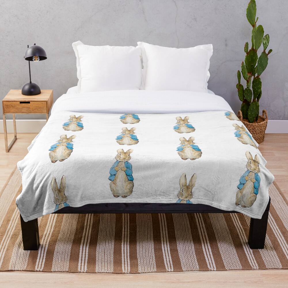 "Peter Rabbit" Throw Blanket for Sale by Bundjum Redbubble