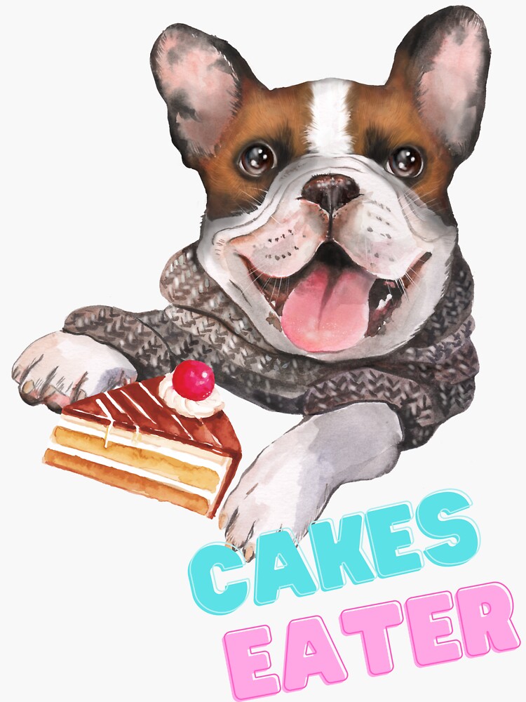 "Cakes eater, cakes lover" Sticker by YulianaKr Redbubble