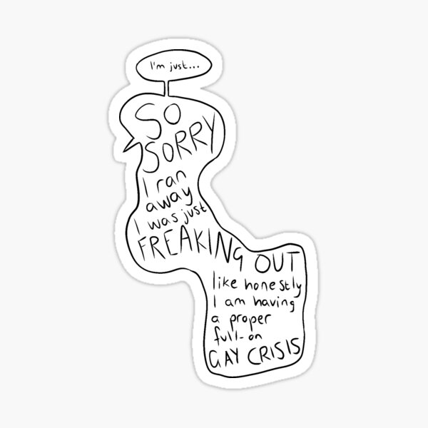 Item preview, Full-on gay crisis designed and sold by marleamaltz.