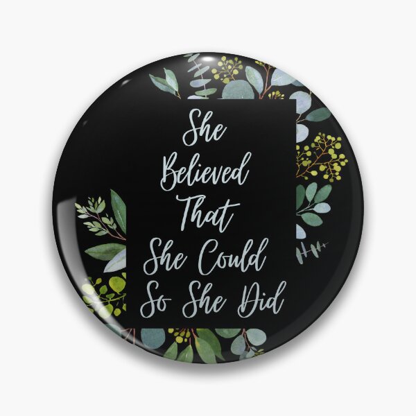 Item preview, She Believed She Could So She Did | Watercolor designed and sold by KarolinaPaz.
