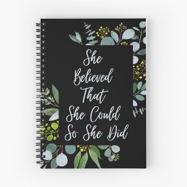 Item preview, She Believed She Could So She Did | Watercolor designed and sold by KarolinaPaz.