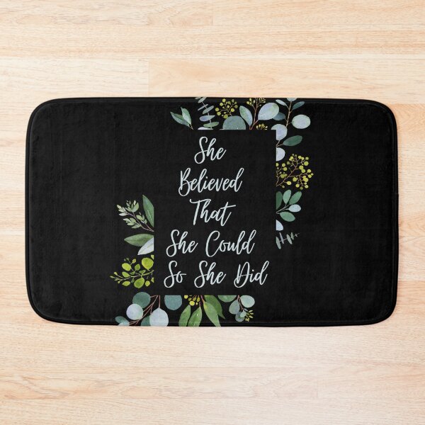 Item preview, She Believed She Could So She Did | Watercolor designed and sold by KarolinaPaz.