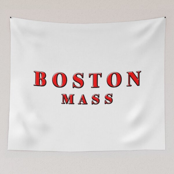 Item preview,  Boston, Mass - Red Letters w/Black Outline designed and sold by SouthShorePics.