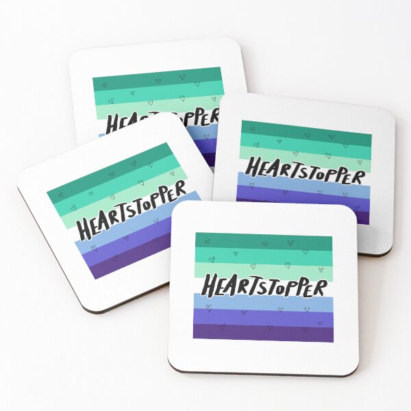 Item preview, heartstopper logo, gay (mlm) flag designed and sold by Diygurugirl.