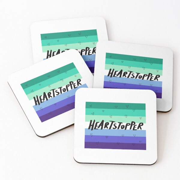 Item preview, heartstopper logo, gay (mlm) flag designed and sold by Diygurugirl.