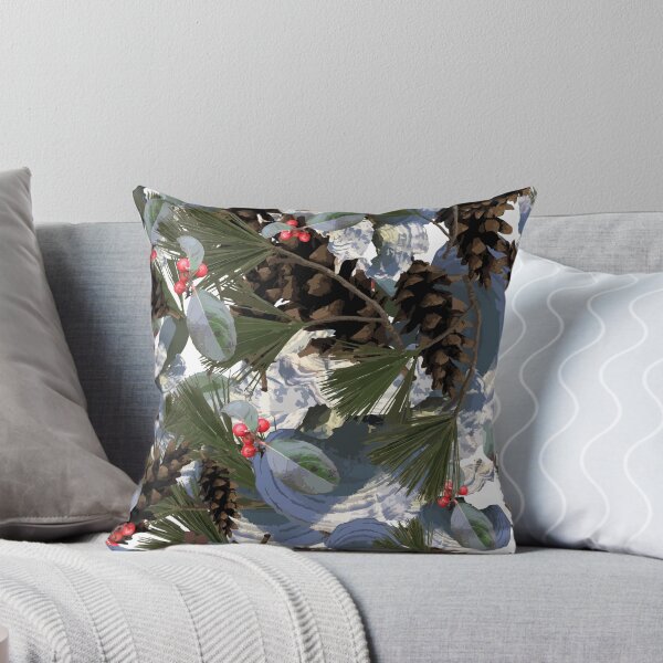 Item preview, White Pine, Mushrooms, and Checkerberry Woodland  designed and sold by DeepTreeArts.