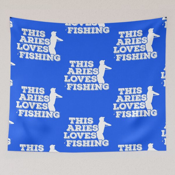 Item preview, This Aries Loves Fishing designed and sold by TheCrazyBear.