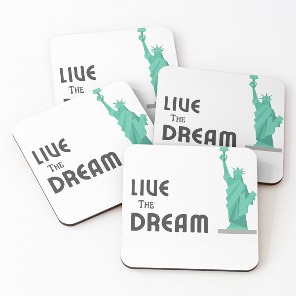 Item preview, Live the dream Statue of liberty Tshirt designed and sold by explorecity.