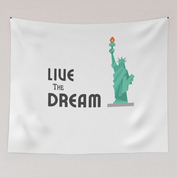 Item preview, Live the dream Statue of liberty Tshirt designed and sold by explorecity.
