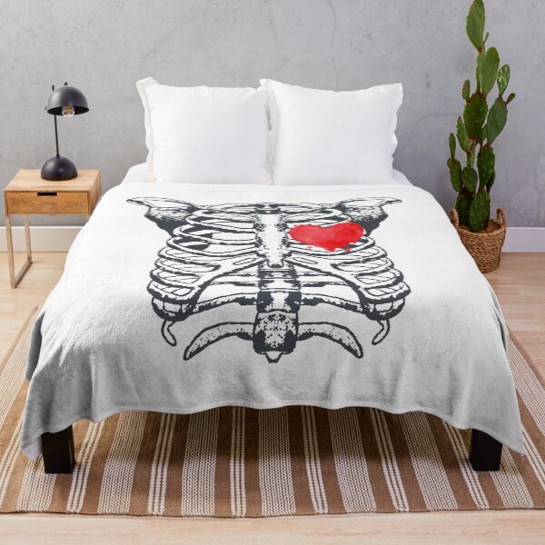 Item preview, Cute human body skeleton with red heart designed and sold by Goliardika-Shop.