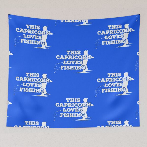 Item preview, This Capricorn Loves Fishing designed and sold by TheCrazyBear.