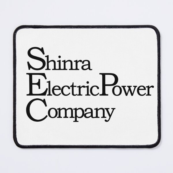 Item preview, Final Fantasy® VII Remake - Shinra Electric Power Company (English Wordmark Logo) [Black] designed and sold by SWISH-Design.